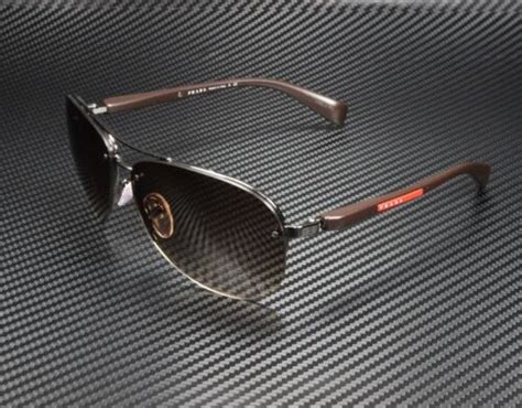 Prada Linea Rossa PS 56MS 62 Brown Gradient & Gunmetal 